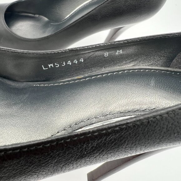 Stuart Weitzman Black Leather Platform Pumps – Size 8 - EUC - Picture 7 of 8